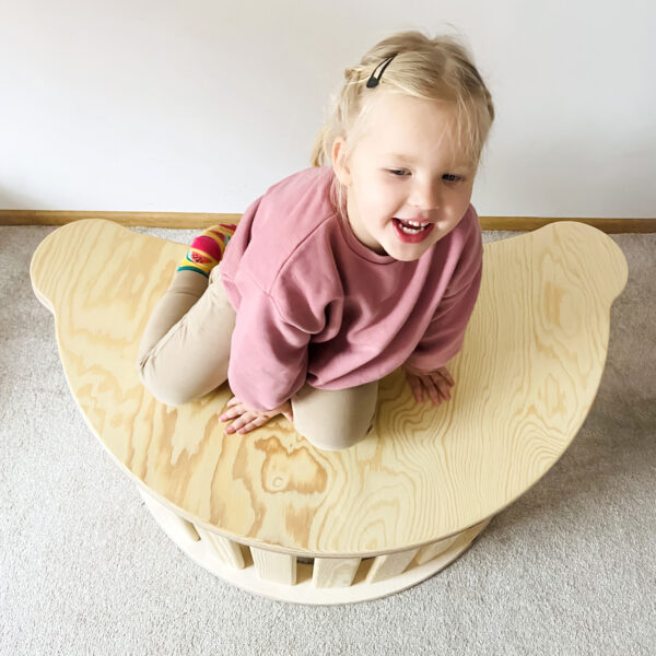 Bujak Montessori z blatem i zjeżdżalnią - Zestaw 3w1 - Leo M
