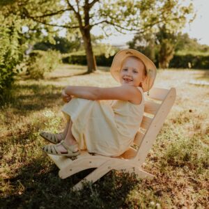 Krzesełko dziecięce drewniane ogrodowe Montessori