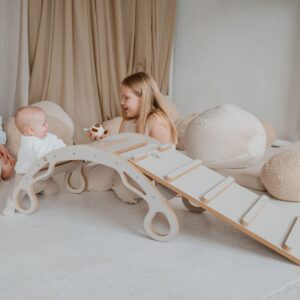 Bujak Montessori z drabinką-zjeżdżalnią - Zosia M - Zestaw M - Kaszmir